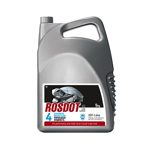 Жидкость тормозная ROSDOT-4 5кг, 